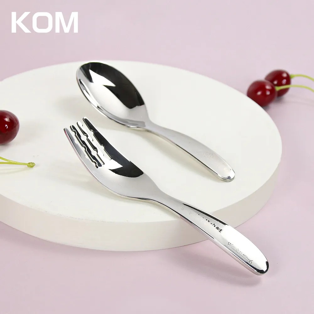 【KOM】★ 聯名款316兒童湯匙叉子套組(316不鏽鋼)